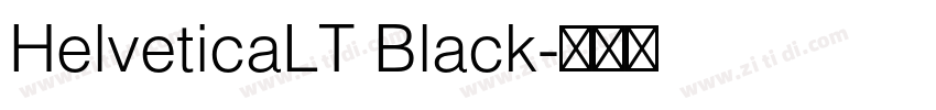 HelveticaLT Black字体转换